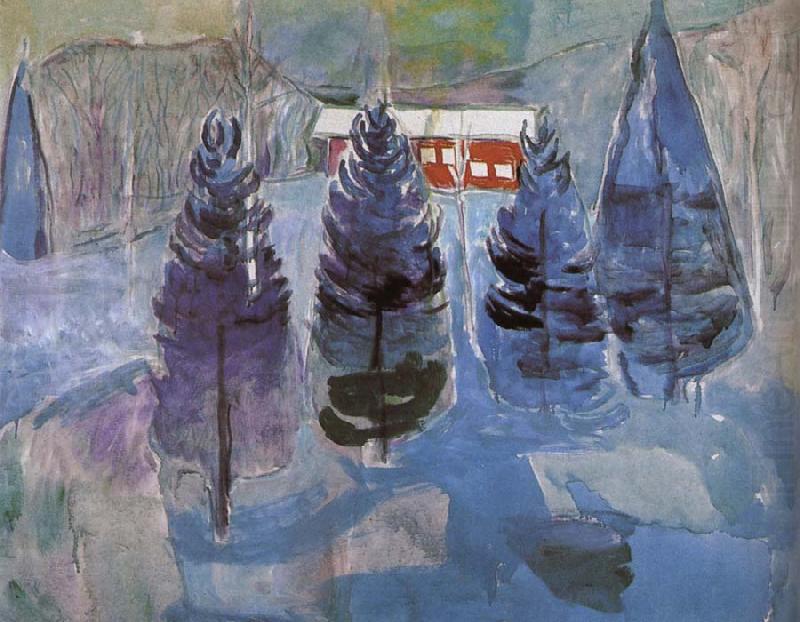 Edvard Munch Red depot and Forest china oil painting image